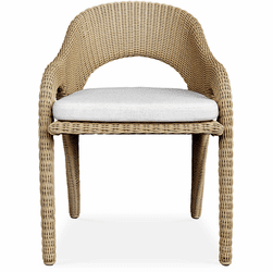 Uttermost 23934 Kavali Modern Outdoor Wicker Dining Armchair