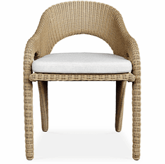 Uttermost 23934 Kavali Modern Outdoor Wicker Dining Armchair