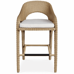 Uttermost 23935 Kavali Modern Outdoor Wicker Barstool