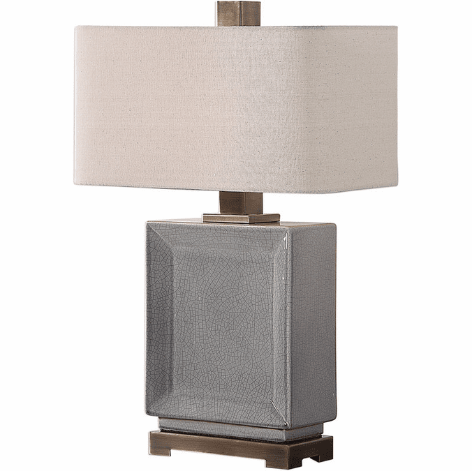 Uttermost 279051 Abbot Crackled Gray Table Lamp UTT279051