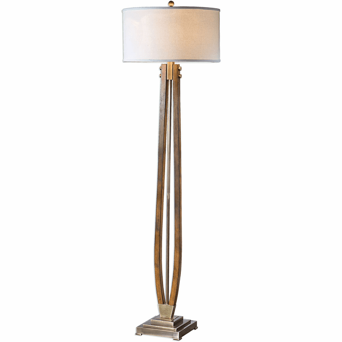 Uttermost 28105 Boydton Burnished Wood Floor Lamp UTT28105