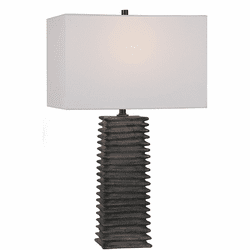 Uttermost 29737 Sanderson Metallic Charcoal Table Lighting