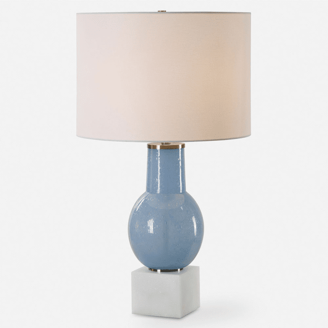 Uttermost 30297-1 Clear Sky Modern Distressed Terracotta Side Table Lamp