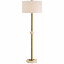 Uttermost 30547-1 Hudson Modern Gold Plated Floor Lamp