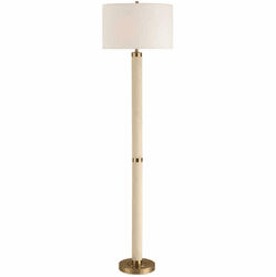 Uttermost 30551 Wessex Modern Antique Brushed Brass Lighting Floor Lamp
