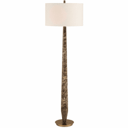 Uttermost 30553 Tyree Contemporary Emperador Brown Marble Lighting Floor Lamp