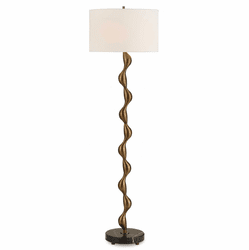 Uttermost 30567 Remolino Contemporary Warm Bronze Plated Floor Lighting