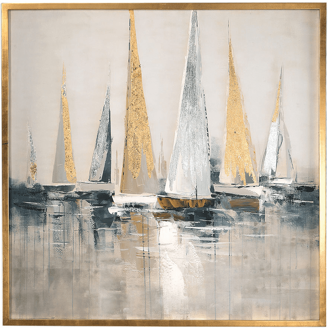 Uttermost 35362 Regatta Contemporary Gold Leaf Wall Decor