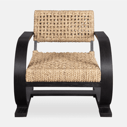 Uttermost 50025 Rehema Contemporary Rich Black. Arm Chair