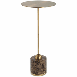 Uttermost 50185 Verlin Contemporary Brass Drink Table