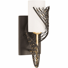 Varaluz 240K01RMBFG Flow Contemporary Matte Black / French Gold Wall Lighting