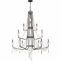 Varaluz 270C12OX Barcelona Onyx Chandelier Lamp