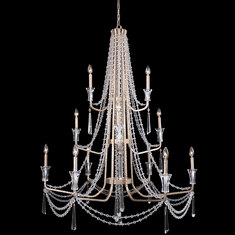 Varaluz 270C12TR Barcelona Transcend Silver Chandelier Light