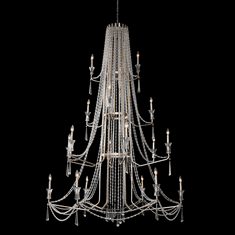 Varaluz 270C18TR Barcelona Transcend Silver Hanging Chandelier