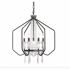 Varaluz 270P07OX Barcelona Onyx 26" Hanging Light