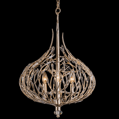 Varaluz 271P03GD Bask Gold Dust 18" Hanging Pendant Light