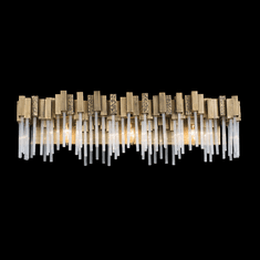 Varaluz 309B03HG Matrix Modern Havana Gold 3-Light Bathroom Light Sconce