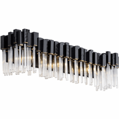 Varaluz 309B03MBFG Matrix Contemporary Matte Black / French Gold Bath Lighting Fixture