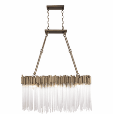 Varaluz 309N06HG Matrix Modern Havana Gold 36.5" Kitchen Island Light Fixture