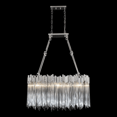 Varaluz 309N06RN Matrix Modern Rainy Night 36.5" Island Light Fixture