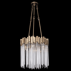 Varaluz 309P06HG Matrix Modern Havana Gold 18.5" Pendant Light
