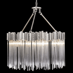 Varaluz 309P09RN Matrix Modern Rainy Night 25" Drop Ceiling Light Fixture