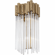Varaluz 309W02HG Matrix Contemporary Havana Gold Wall Sconce Light