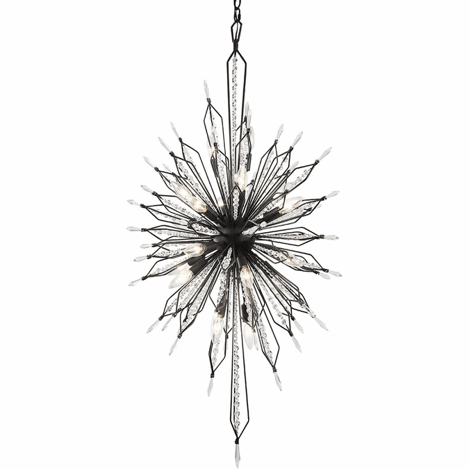 Varaluz 311F20CB Orbital Carbon Foyer Light Fixture