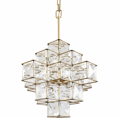 Varaluz 329P06CG Cubic Calypso Gold Ceiling Pendant Light