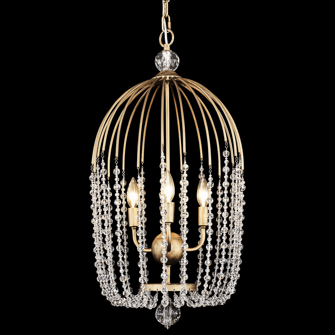 Varaluz 343F03HG Voliere Contemporary Havana Gold 14.5" Entryway Light Fixture