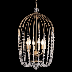Varaluz 343F06HG Voliere Modern Havana Gold 17" Foyer Lighting