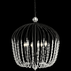 Varaluz 343P06MB Voliere Modern Havana Gold Hanging Pendant Light