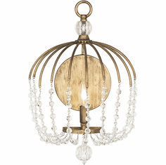 Varaluz 343W01HG Voliere Modern Havana Gold Wall Light Fixture