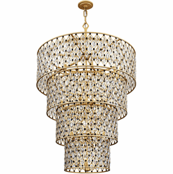 Varaluz 345C21FGMB Windsor Modern French Gold / Matte Black Pendant Hanging Light