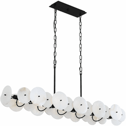 Varaluz 370N10MB Cosmos Modern Matte Black Island Light Fixture