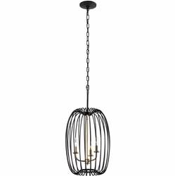 Varaluz 375F03CBHG Nico Contemporary Carbon / Havana Gold Entryway Light Fixture