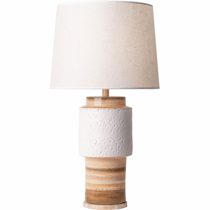 Varaluz 398T01BADQZ Tilde Modern Apothecary Gold / Orange Quartz Table Lighting