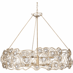 Varaluz 500C08HGOB Ethereal Rose Modern Havana Gold Ombre Pendant Light
