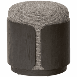 Varaluz 513CH17A Hutton Contemporary Dark Brown Oak / Earth Ottoman
