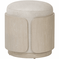 Varaluz 513CH17B Hutton Contemporary Ashe Blonde Oak / Ecru Ottoman