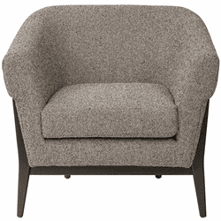 Varaluz 515CH32A Melrose Contemporary Dark Brown Oak / Earth Accent Chair