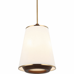 Varaluz 520F03SBW Desert Flyer Contemporary Satin Brass / Medium Walnut Entryway Light Fixture