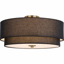 Vaxcel C0308 Burnaby Modern Matte Brass Flush Mount Light Fixture