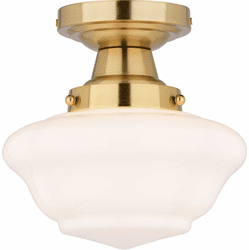 Vaxcel C0311 Eastgate Modern Antique Gold Flush Lighting