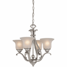 Vaxcel CH35404BN Monrovia Brushed Nickel Mini Chandelier Light
