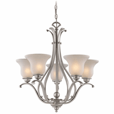 Vaxcel CH35405BN Monrovia Brushed Nickel Chandelier Light
