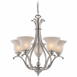 Vaxcel CH35405BN Monrovia Brushed Nickel Chandelier Light