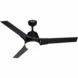 Vaxcel F0108 Crescent Contemporary Black LED Home Ceiling Fan