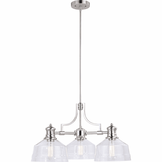 Vaxcel H0220 Beloit Contemporary Satin Nickel Chandelier Lighting