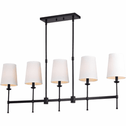 Vaxcel H0289 Camden Contemporary Matte Black Island Lighting